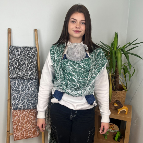 Naturiou Emerald Leaves - Baby wrap