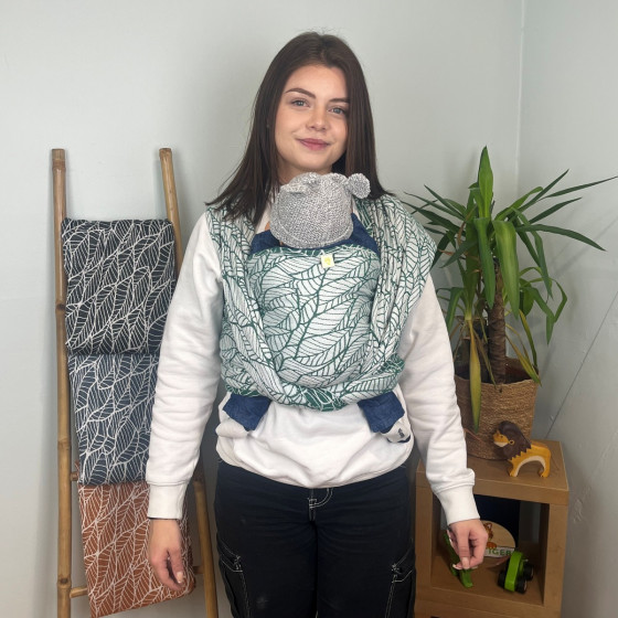Naturiou Emerald Leaves - Baby wrap