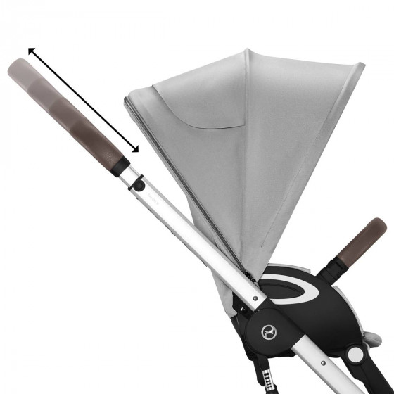 Cybex Talos S Lux Moon Black Chassis Noir - Poussette tout-terrain Cybex Talos S Lux Moon Black Chassis Noir - Poussette tout-terrain