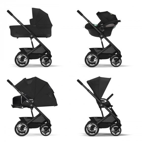 Cybex Talos S Lux Moon Black Chassis Noir - Poussette tout-terrain Cybex Talos S Lux Moon Black Chassis Noir - Poussette tout-terrain