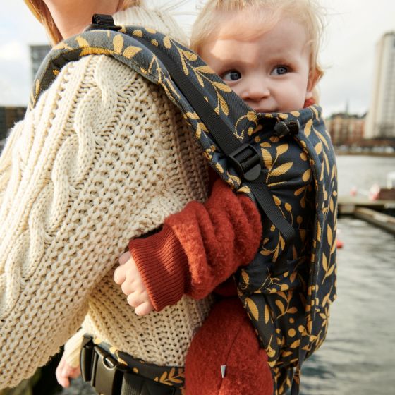 Stokke Limas Carrier Flex Or Floral - Porte-bébé physiologique en coton bio