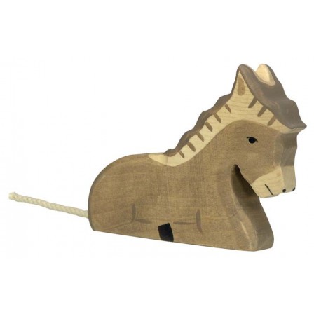 Vache  debout  noire Holztiger
