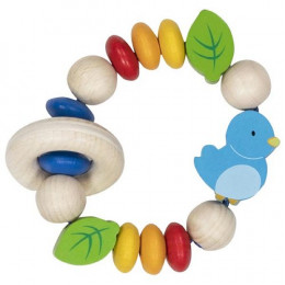 Goki Hochet flexible oiseau - Jouet en bois