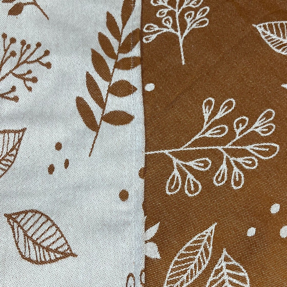 Naturiou Botanie Caramel - Écharpe de Portage Tissée en Jacquard