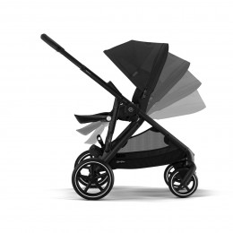 Cybex Gazelle S 2 - Twin pram - Moon Black (Châssis Black)