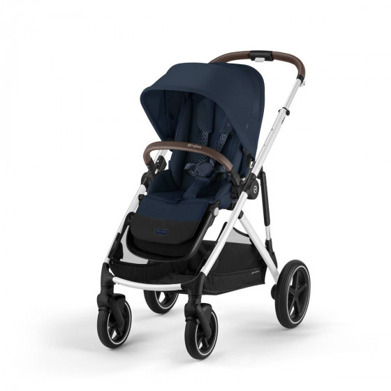 Vue de face - Cybex Gazelle S 2 Ocean Blue - Poussette double évolutive