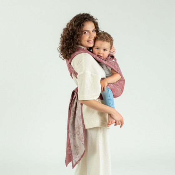 Isara Quick Half Buckle Meadow Grass - Hybrid Mei-Tai carrier