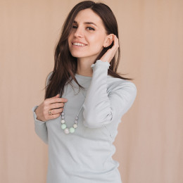 Love and Carry Mint Collier d'allaitement en silicone alimentaire