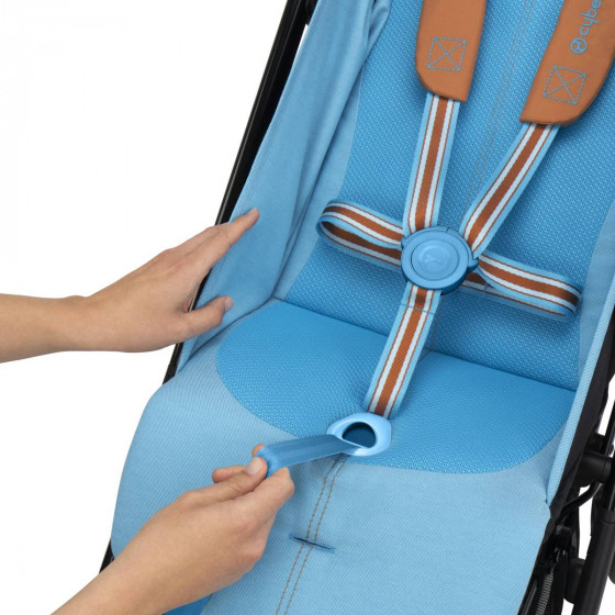 Cybex Libelle 3 - Poussette de voyage ultra-compacte - Dark Blue- Harnais ajustable à une main