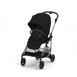 Cybex Melio 3 Moon Black - Poussette de ville ultra-légère