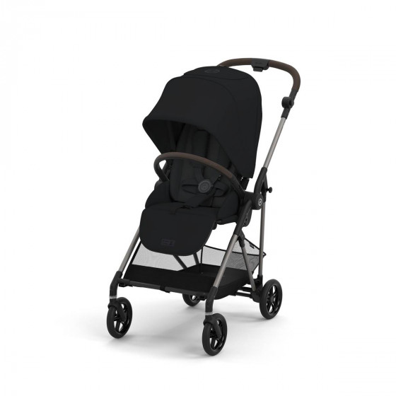 Cybex Melio 3 Moon Black - Poussette de ville ultra-légère