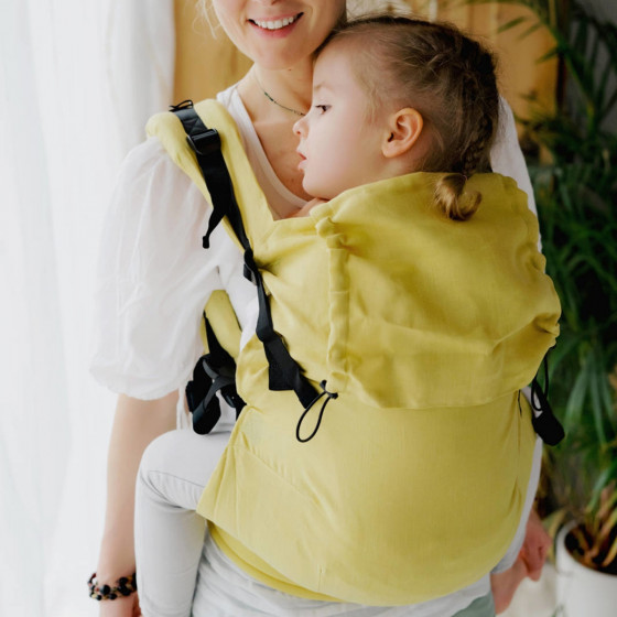 Little Frog XL Toddler Linen Amalfi Lemons - Porte-bambin en lin