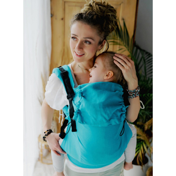 Little Frog XL Toddler Linen Hawaiian Waters - Porte-bambin en lin