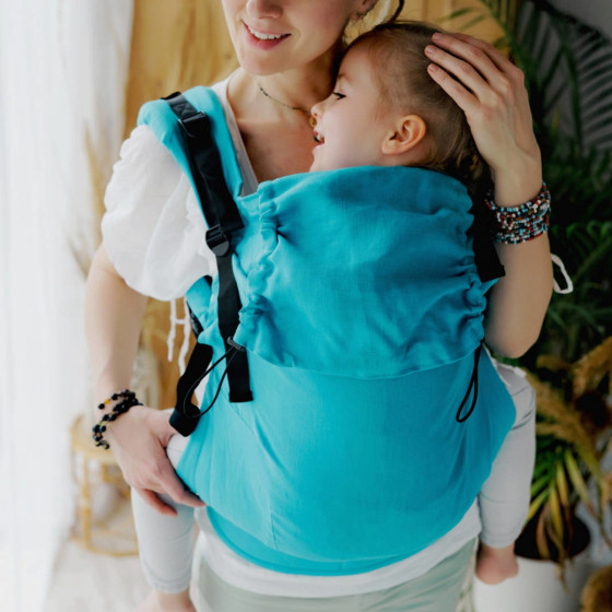 Little Frog XL Toddler Linen Hawaiian Waters - Porte-bambin en lin