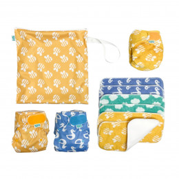 Totsbots Pack d'essai couches lavables pour les nouveaux-nés - Newborn Kit