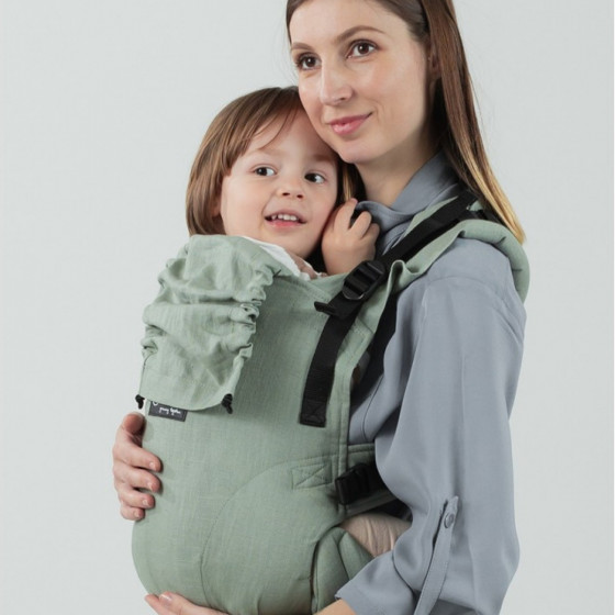 Isara The One Sage Green Linen - porte-bébé en lin