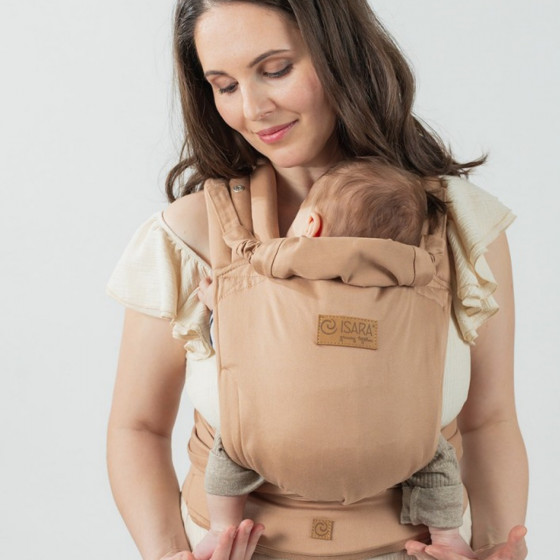 Isara Quick Half Buckle Macchiato porte-bébé Meï-taï Hybride