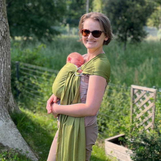 Naturioù R'sling Vert Olive – écharpe sans nœud respirante