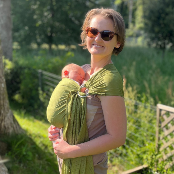 Naturioù R'sling Vert Olive – écharpe sans nœud respirante