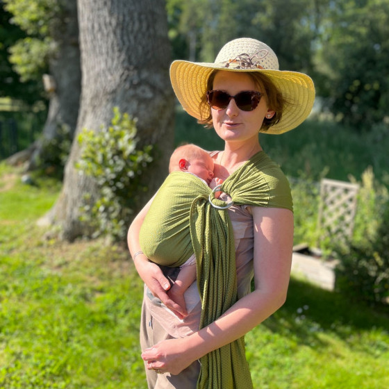 Naturioù R'sling Vert Olive – écharpe sans nœud respirante