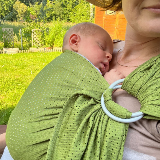Naturioù R'sling Vert Olive – écharpe sans nœud respirante