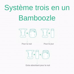 Totsbots Bamboozle Stretch - Couche Lavable Classique en Bambou - Naturel