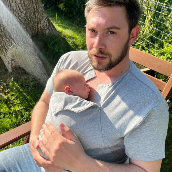 Naturioù T-shirt skin to skin for men with zipper