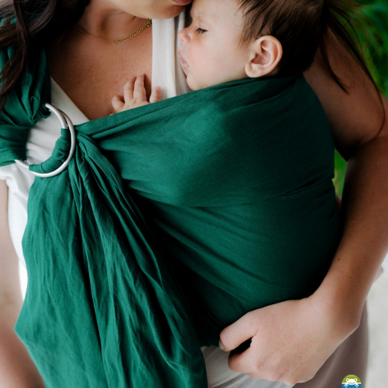 Little Frog Ring Sling - Pure Linen Pine