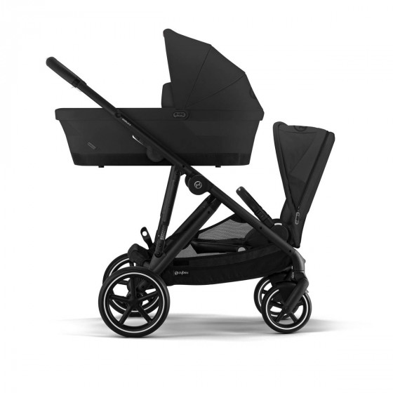 Mode duo face parent - Cybex Gazelle S Cot Moon Black - Nacelle pour nouveau-né
