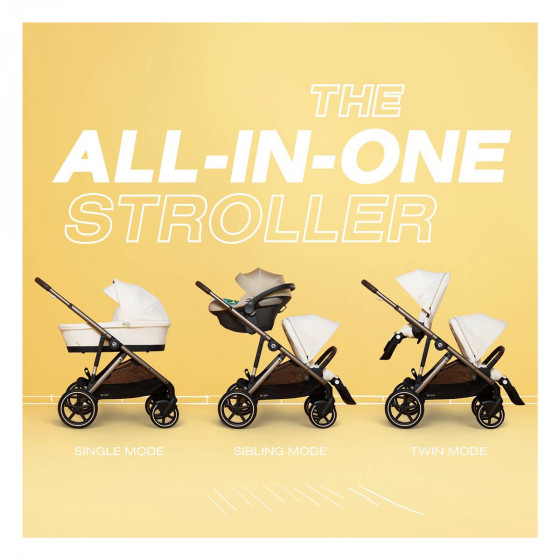 Image de campagne de la Cybex Gazelle S Cot Seashell Beige - Nacelle pour nouveau-né