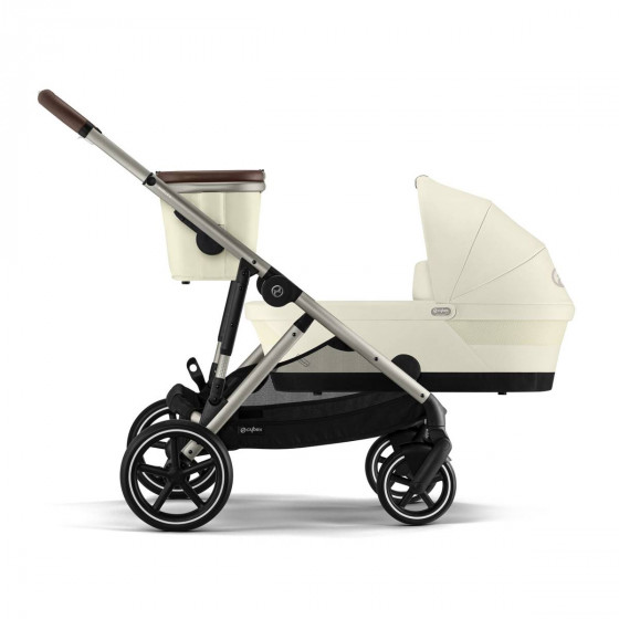 Mode Solo + Panier shopper - Cybex Gazelle S Cot Seashell Beige - Nacelle pour nouveau-né