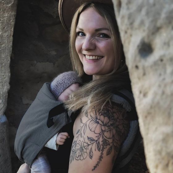 copy of Hoppediz Buckle Ibiza - Organic Coton Baby carrier