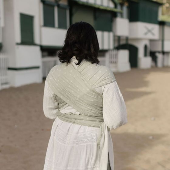 Boba Wrap Bambou Serenity Sage Rainbows - Écharpe de Portage Extensible