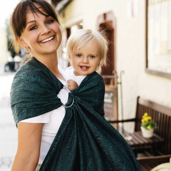 Little Frog Ring Sling - RE Ocean Harmony - en coton recyclé