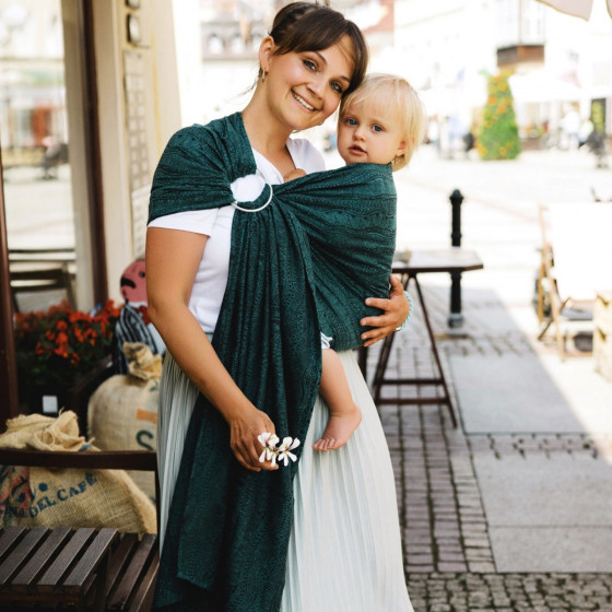 Little Frog Ring Sling - RE Ocean Harmony - en coton recyclé