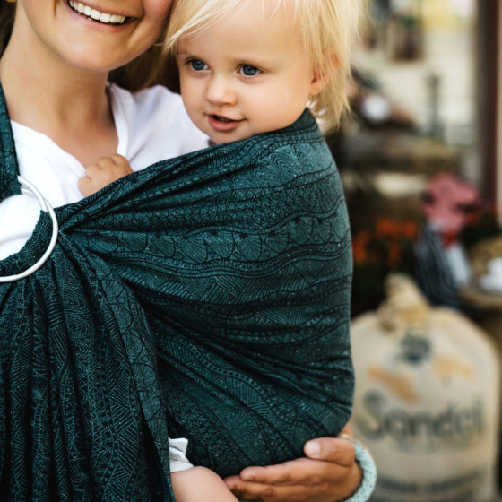 Little Frog Ring Sling - RE Ocean Harmony - en coton recyclé
