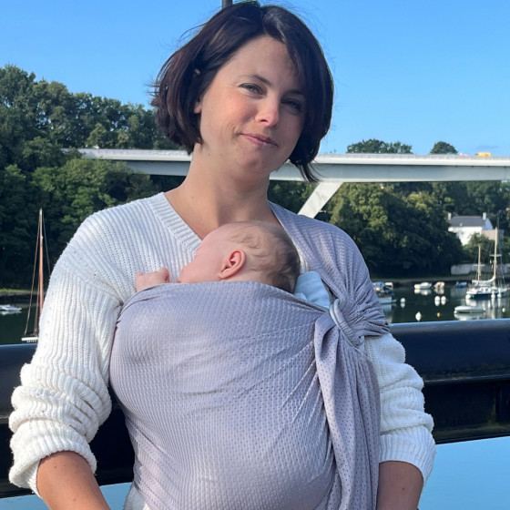 Naturioù R'Sling Grey - Mesh Ring Sling