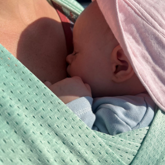 Naturioù R'Sling Pastel Green - Mesh baby wrap