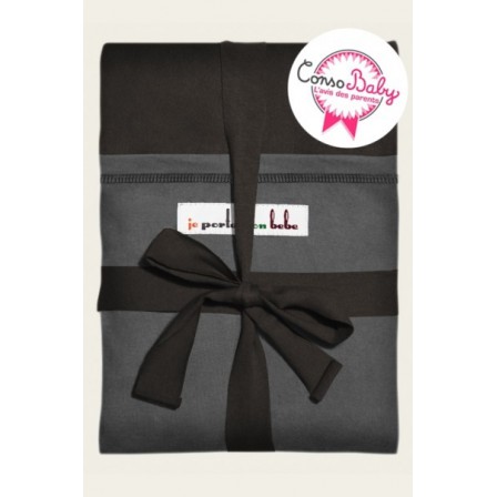 Echarpe Je Porte Mon Bébé Jpmbb Café Noir Poche Anthracite