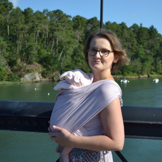 Naturioù R'Wrap Mauve – écharpe respirante