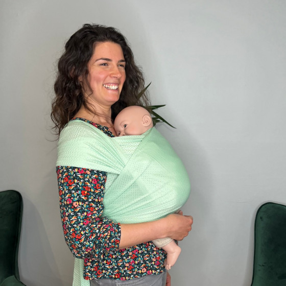 Naturioù R'Sling Pastel Green - Mesh baby wrap