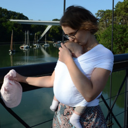 Naturioù R'Wrap Blanc – écharpe respirante