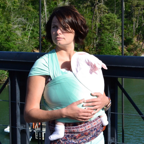 Naturioù R'Sling Pastel Green - Mesh baby wrap