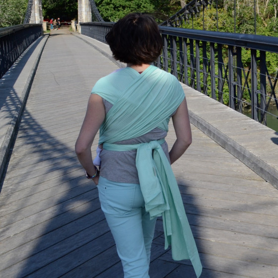 Naturioù R'Wrap Vert Pastel – écharpe respirante