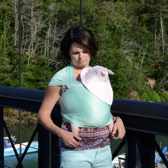 Naturioù R'Wrap Vert Pastel – écharpe respirante