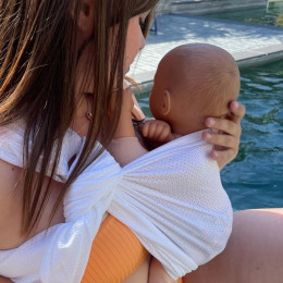 Naturioù R'sling Blanc – écharpe sans nœud respirante