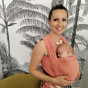 Naturioù Simply Wrap Corail - Écharpe de portage tissée