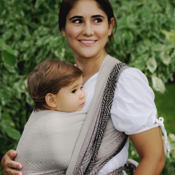 Little Frog Tencel Smokey Cube baby wrap