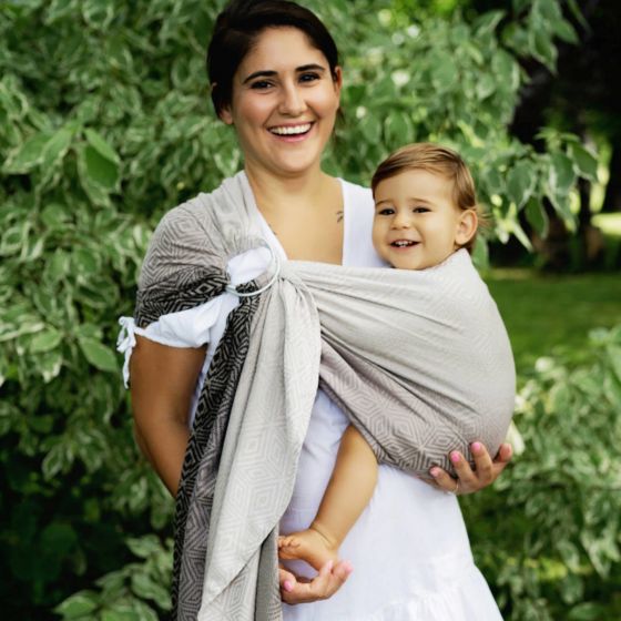 Little Frog Ring Sling -Tencel Smokey Cube - avec du Tencel