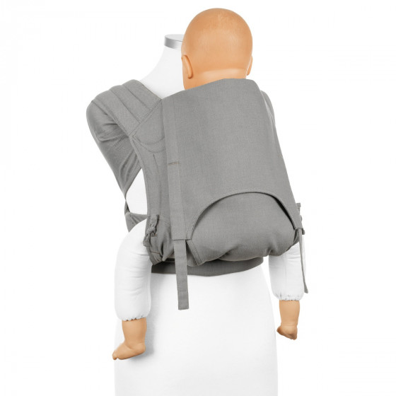 Fidella Fly Tai - Chevron Grey Porte-bébé Meï-taï taille bambin gris